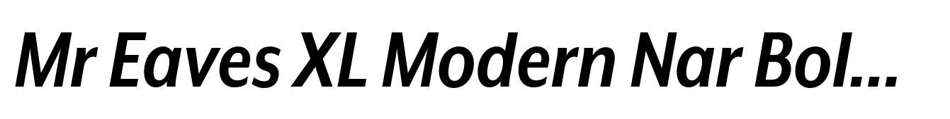Mr Eaves XL Modern Nar Bold Italic